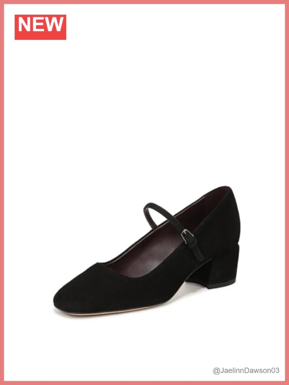 Franco Sarto Davi Women's Square Toe Mary Jane Block Heel Pumps Suede
